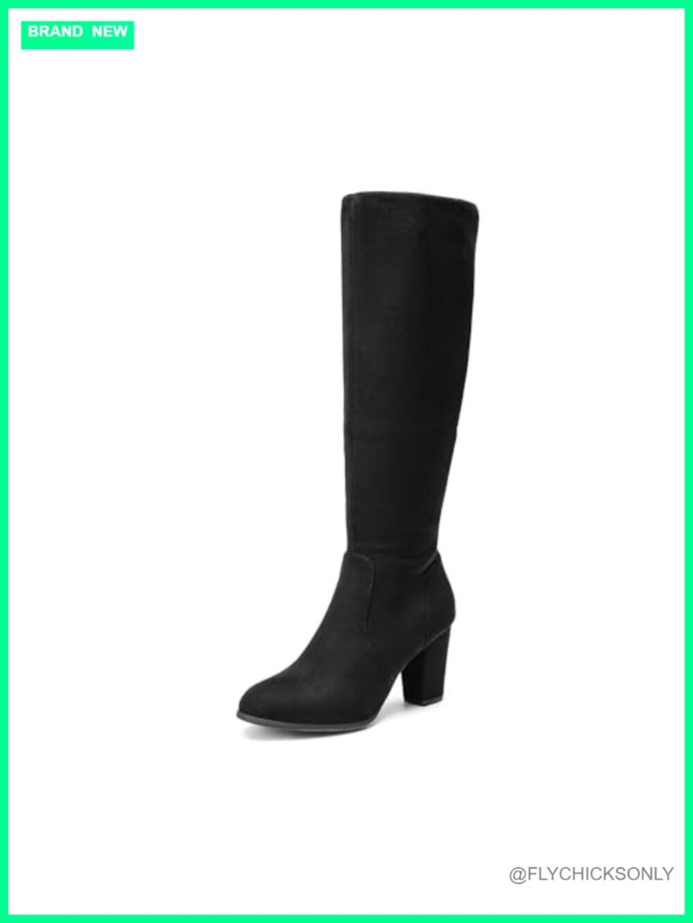 Women's Knee High Tall Riding Boots Heeled Faux Fur Lined Winter